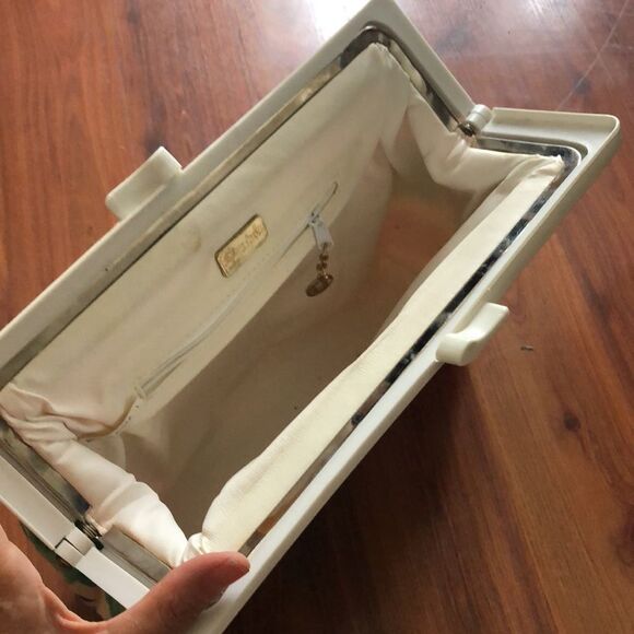 Vintage Toledano 80s large clutch purse. Floral. - Picture 3 of 12